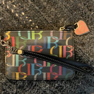 Dooney and Bourke Rainbow Wristlet - Vintage - Brand New